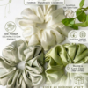 Premium Satin Silk Scrunchies Set of 3 for Women & Girls | Soft Elastic Hair Bands Combo Pack Of 3