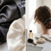Moonstone Satin Scrunchies Set of 3 for Women & Girls | Premium Silk Hair Bands Combo Pack