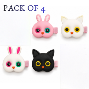 Cute Cartoon Animal Hair Clips for Girls | Bunny Cat Panda Hair Accessories Adorable cartoon animal hair clips with strong grip for girls, toddlers, and kids.