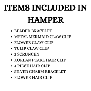 Your paragraph text (4) Pearl & Flower Hair Accessories Gift Box Set – Bracelet, Scrunchie, Claw Clips, Hairpins & Earrings | Fashion Jewellery Gift Set for Women & Girls