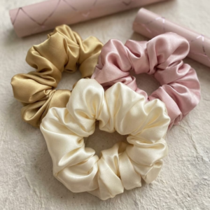 Your paragraph text (6) Premium Satin Silk Scrunchies for Women & Girls (Pack of 3) | Soft Hair Ties | No-Crease Hair Bands | Anti-Breakage Ponytail Holders | Korean Hair Accessories